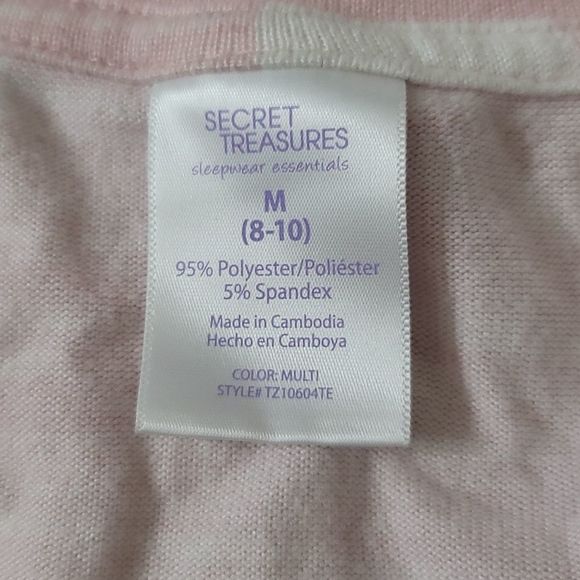 Secret Treasures-Pink Sweater w/White Hearts - Picture 3 of 8